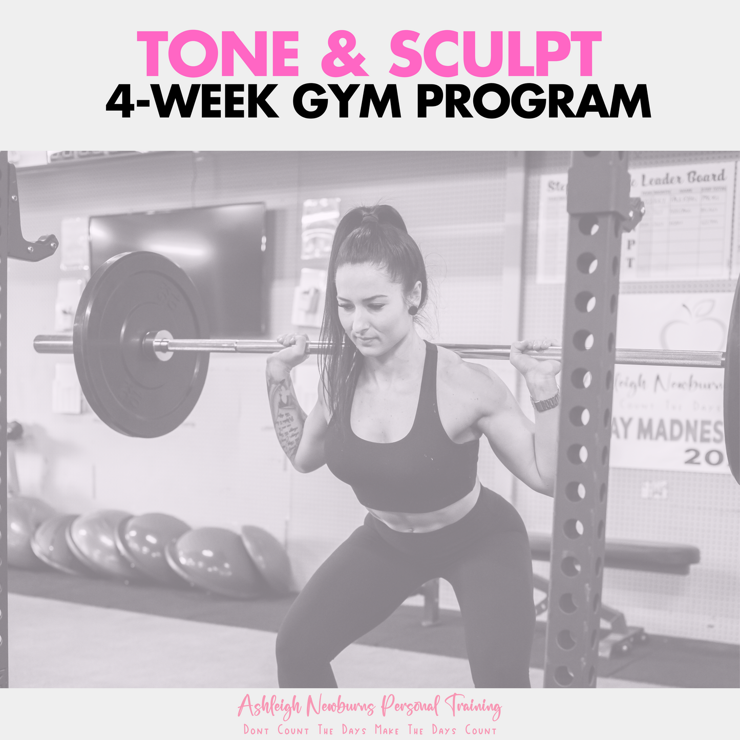 TONE & SCULPT : 4 Week FREE Gym Program